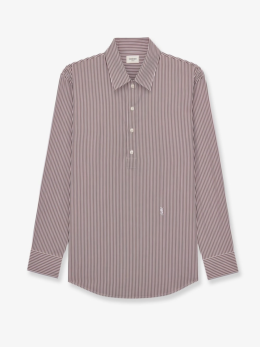 Saint Laurent Cassandre cotton shirt with striped pattern