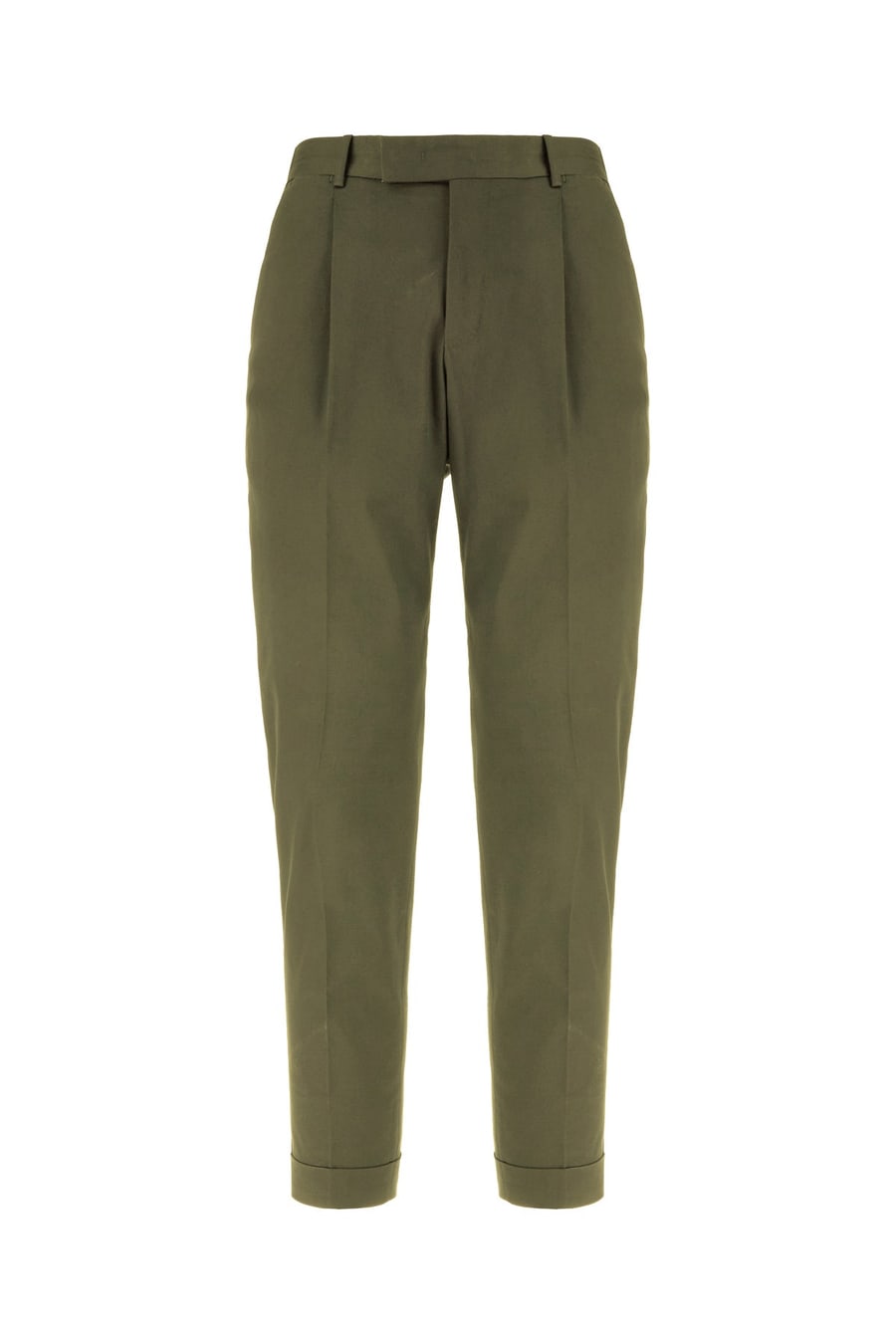 PT Torino Pantalone in cotone stretch verde militare