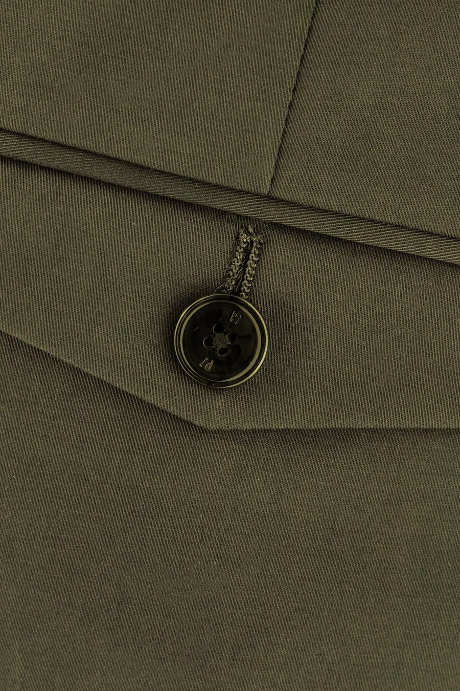 PT Torino Pantalone in cotone stretch verde militare, view 3
