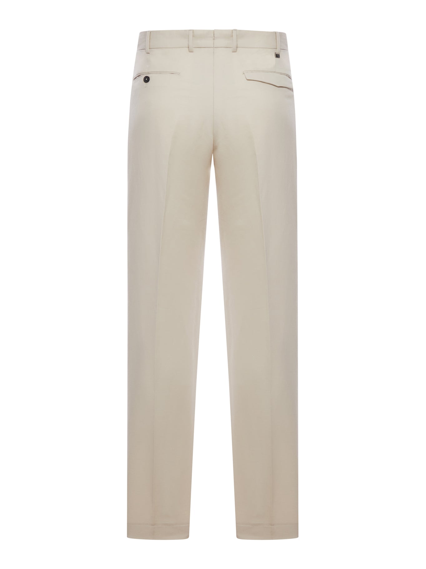 PT Torino TAILORED TROUSERS IN LINEN AND COTTON BLEND, view 2