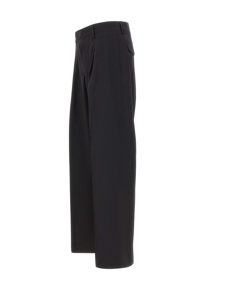 LANEUS Pantaloni larghi in lana, view 2