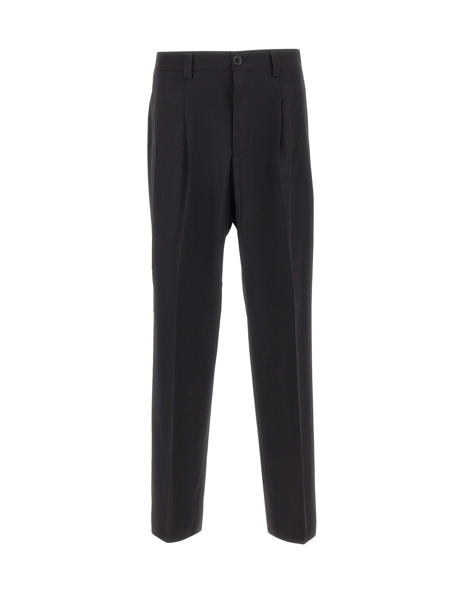 LANEUS Pantaloni larghi in lana