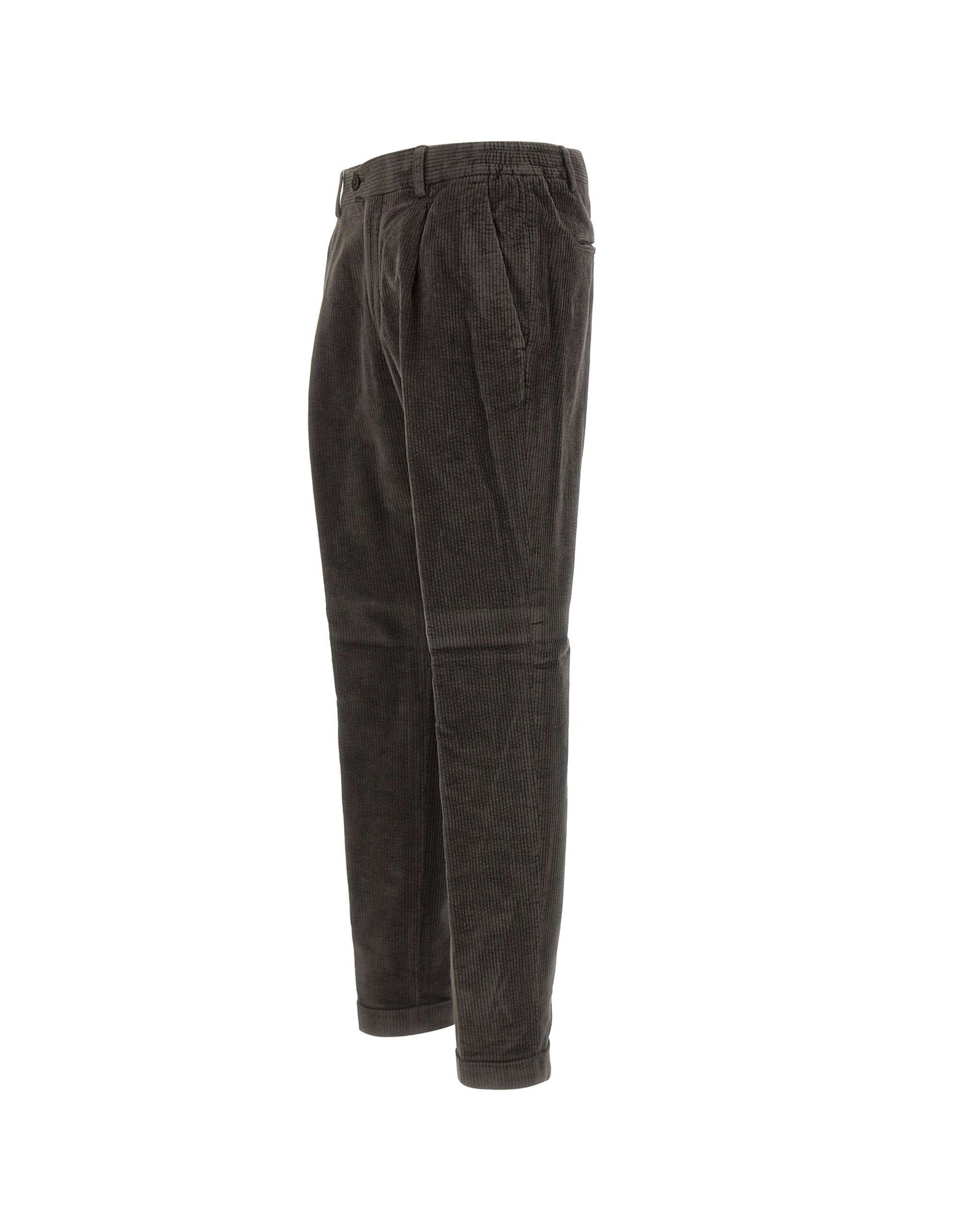 DEVORE Pantalone a costine, view 2