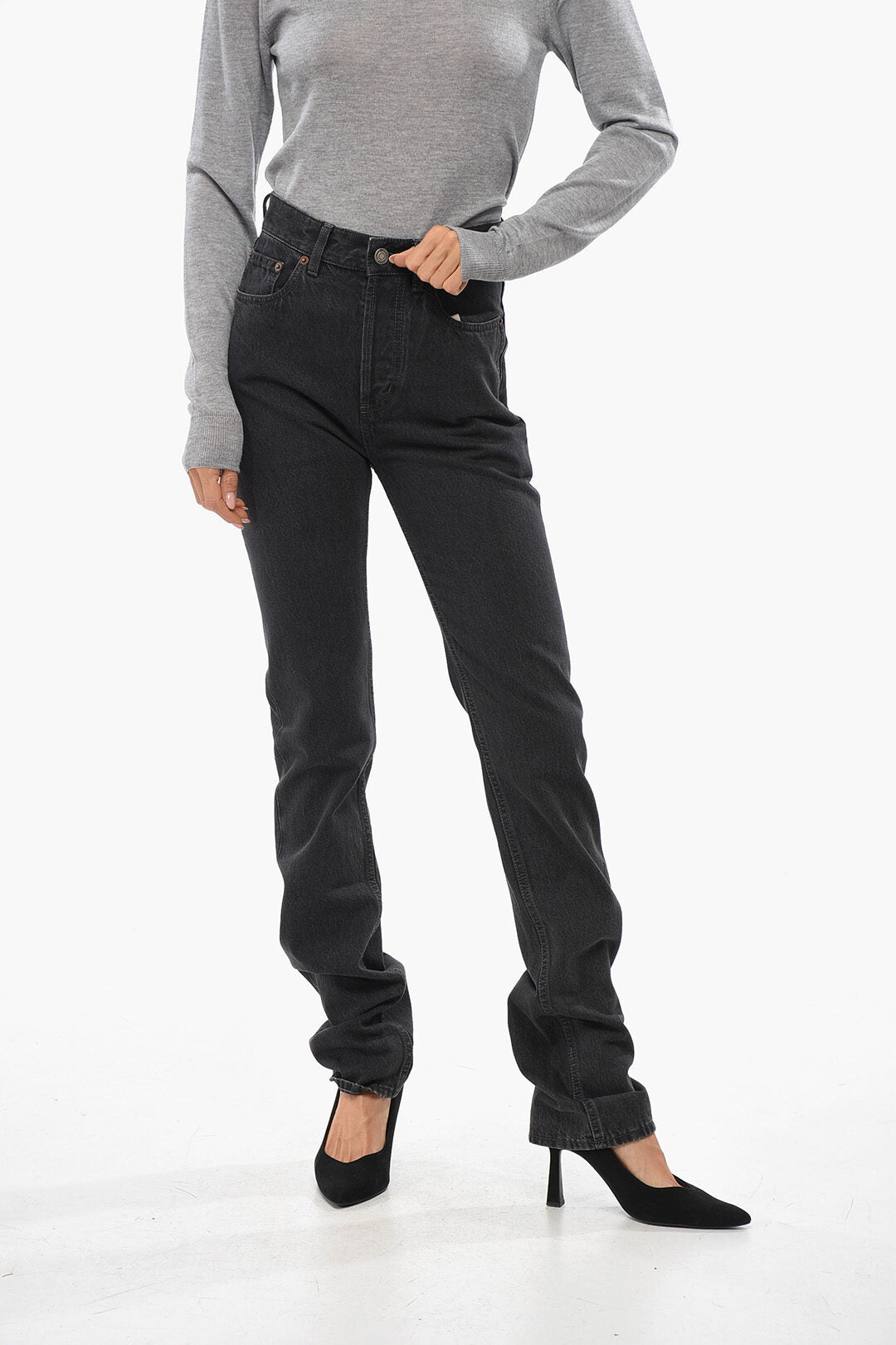 Saint Laurent 2470~Jeans Regular Fit Dark Wash 28cm