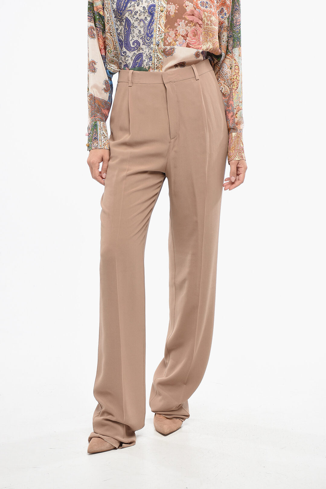 Saint Laurent 2500~Solid Silk Pants