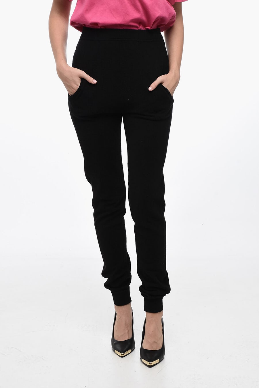 Saint Laurent 3500~High-Waisted Cashmere Joggers