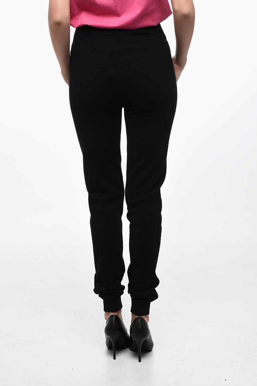 Saint Laurent 3500~High-Waisted Cashmere Joggers, view 2
