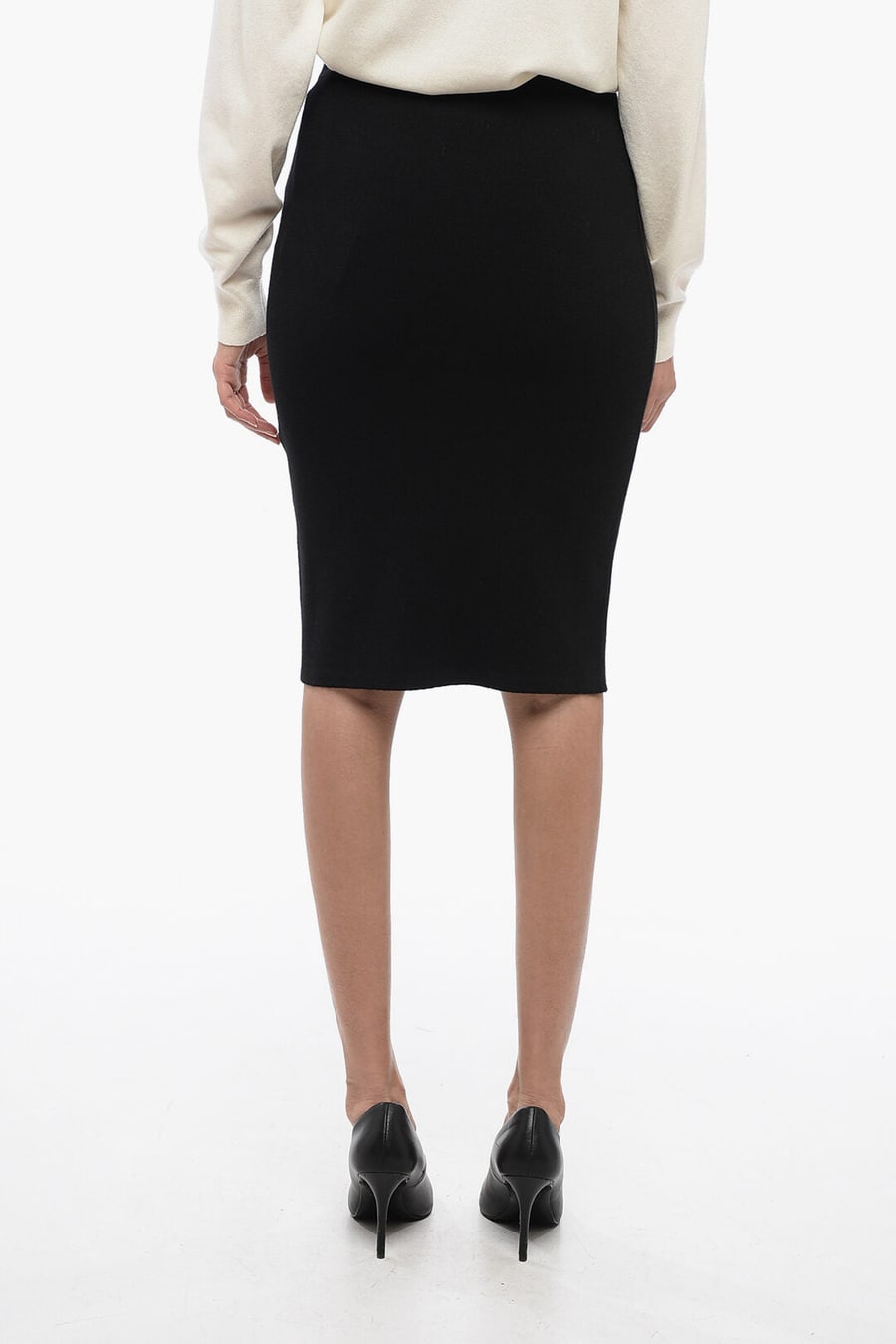 Saint Laurent 3500~Wool Pencil Skirt, view 2