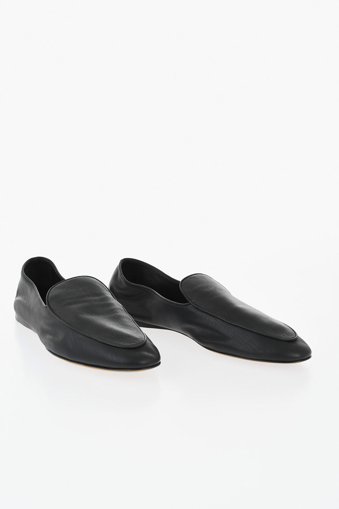 The Row 1500~Hammered-Leather Loafers AWAR FLAT