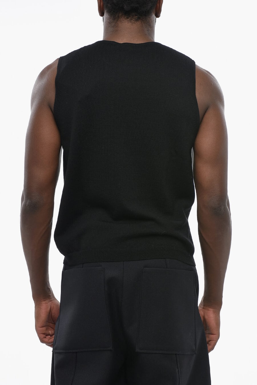 Saint Laurent 0005~Wool Crewneck Vest, view 2