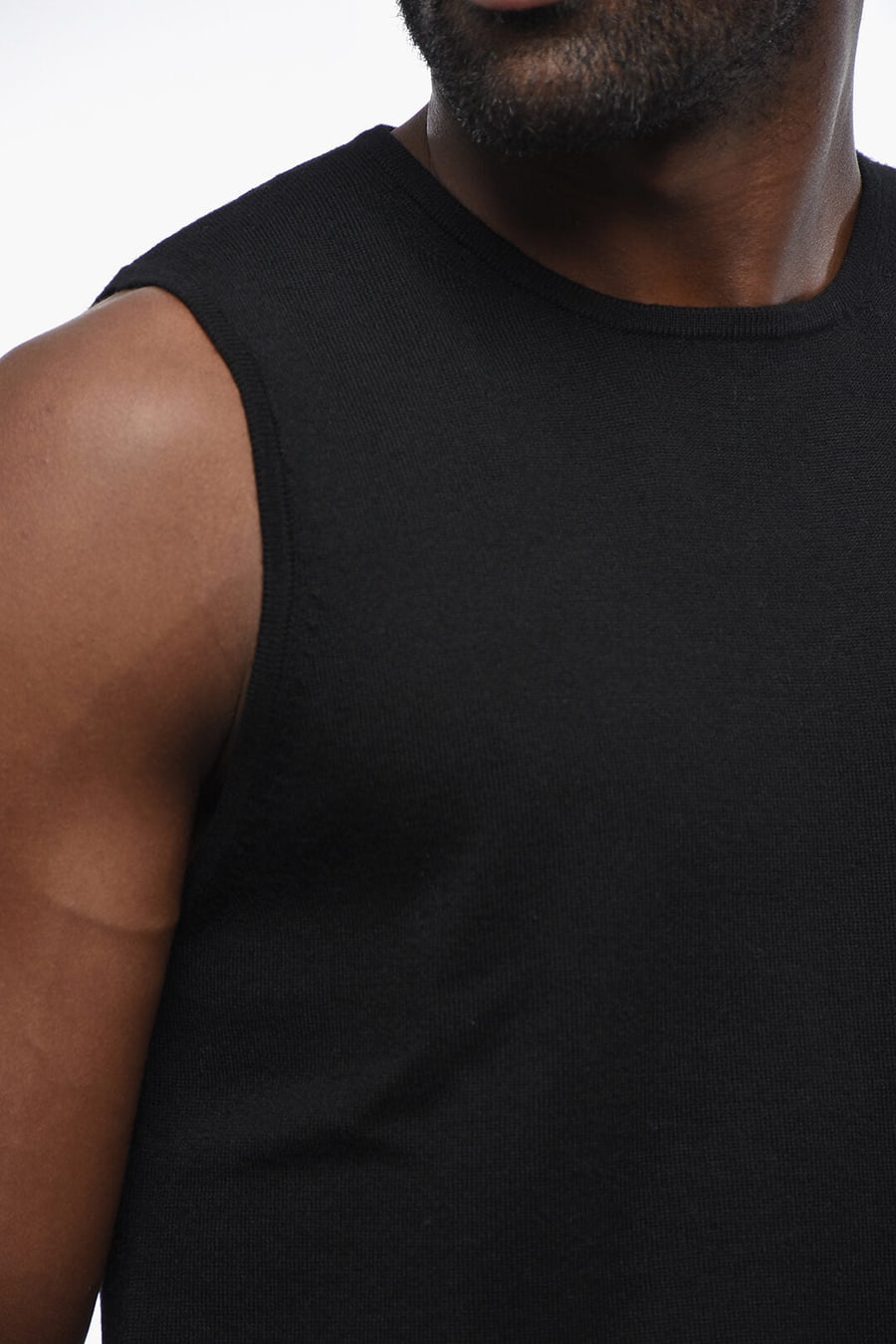 Saint Laurent 0005~Wool Crewneck Vest, view 3