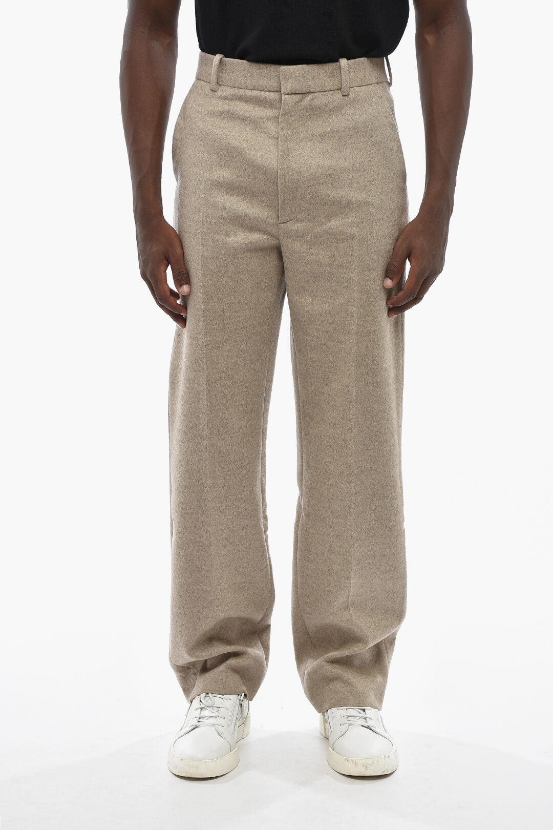 Bottega Veneta 0500~Wool and Cashmere Straight-Leg Trousers