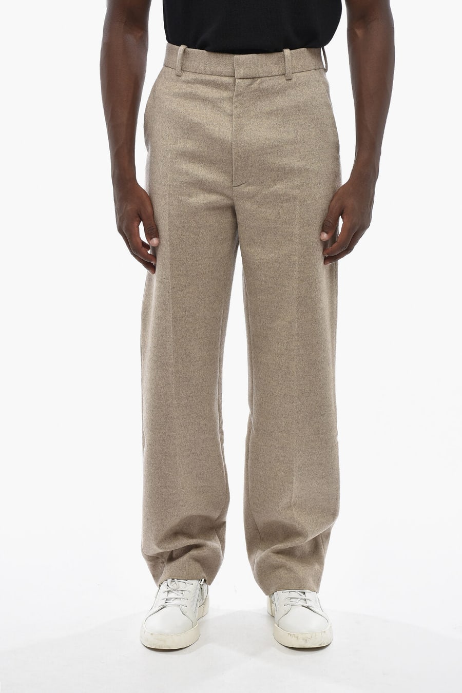 Bottega Veneta 0500~Wool and Cashmere Straight-Leg Trousers