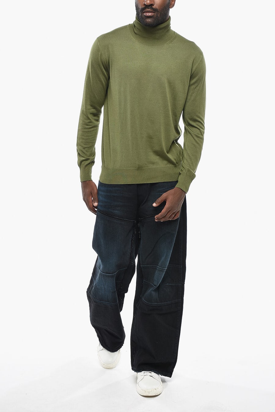Saint Laurent 0850~Cashmere-Blend Turtleneck Sweater, view 4