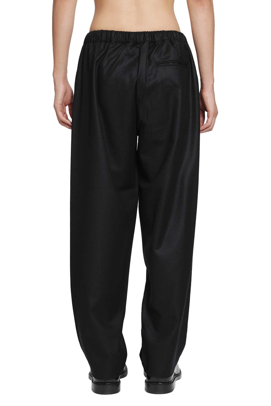 ROSE BURRITO Wool Flannel Pyjama Trousers, view 4