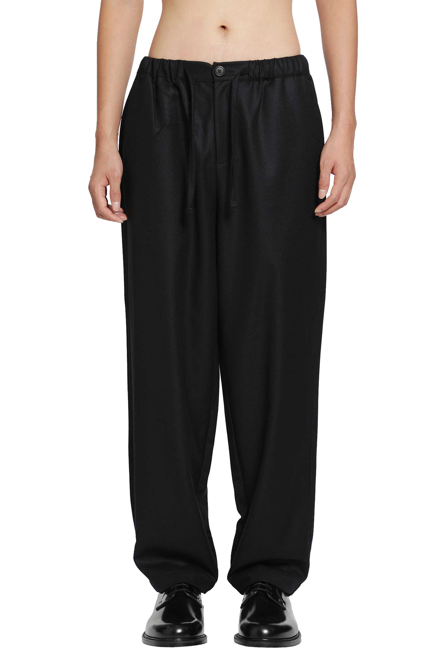 ROSE BURRITO Wool Flannel Pyjama Trousers, view 2