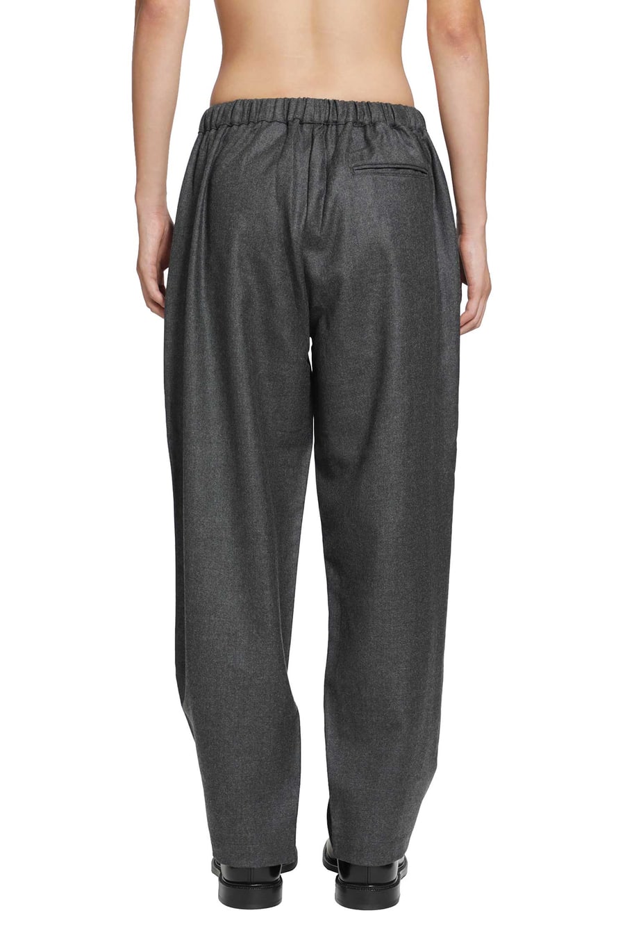 ROSE BURRITO Wool Flannel Pyjama Trousers, view 4
