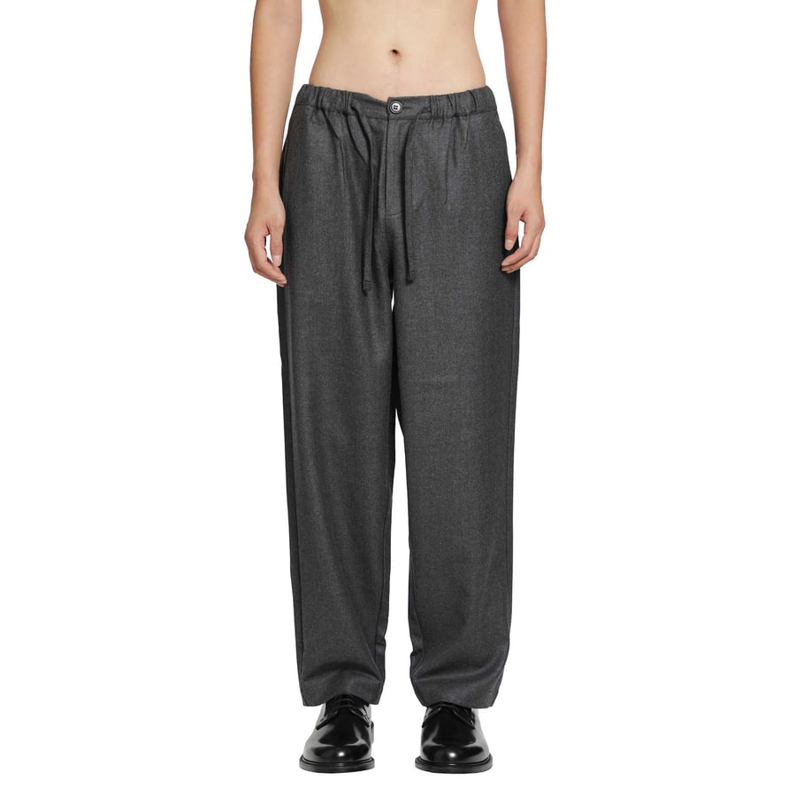 ROSE BURRITO Wool Flannel Pyjama Trousers, view 6