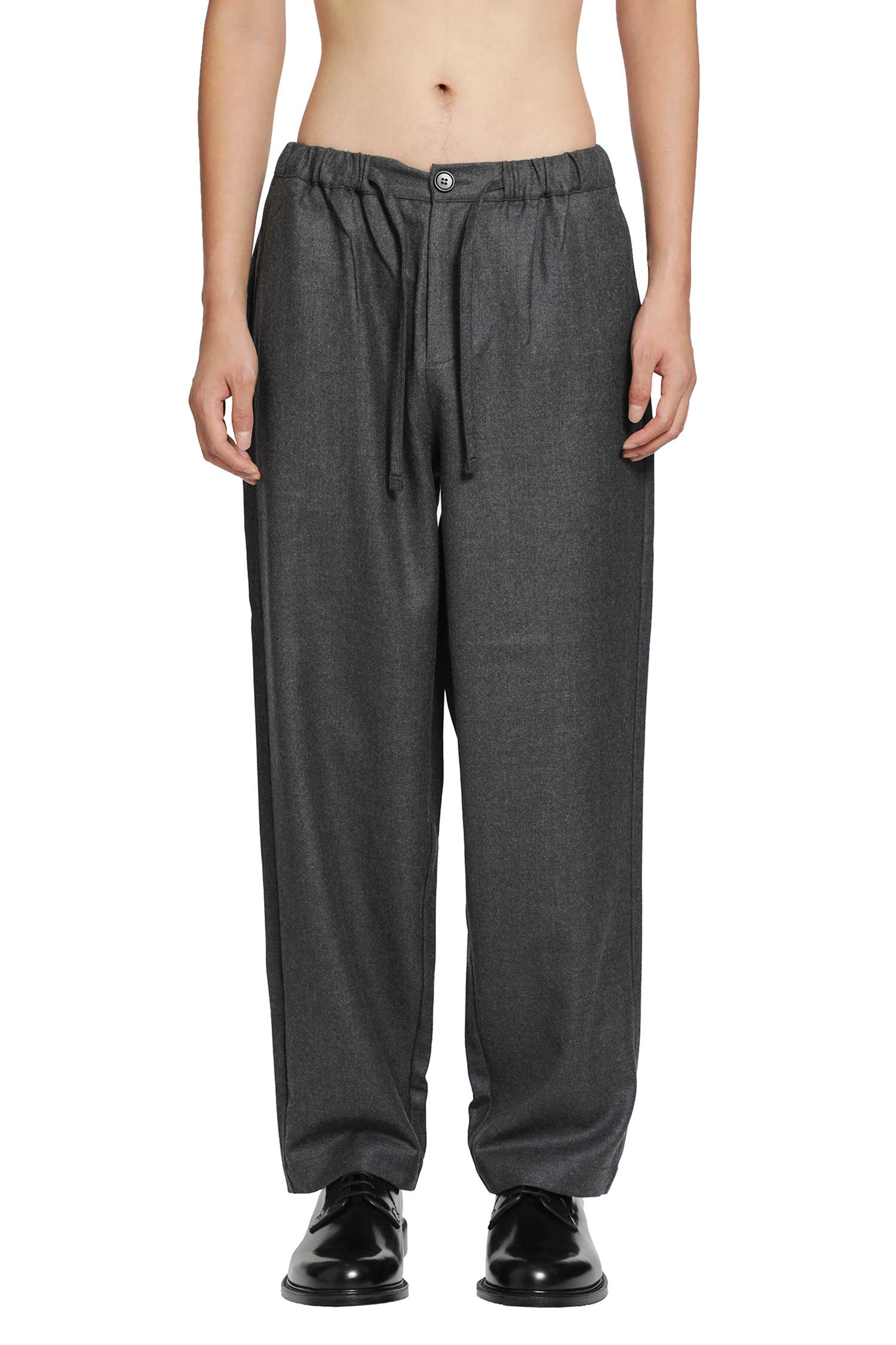 ROSE BURRITO Wool Flannel Pyjama Trousers, view 2