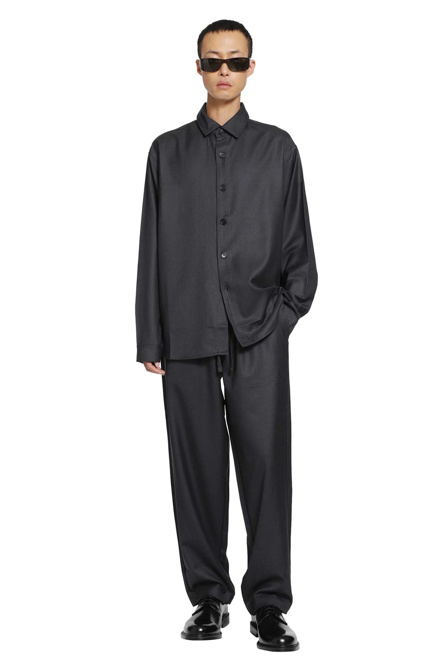 ROSE BURRITO Wool Pyjama Trousers, view 5