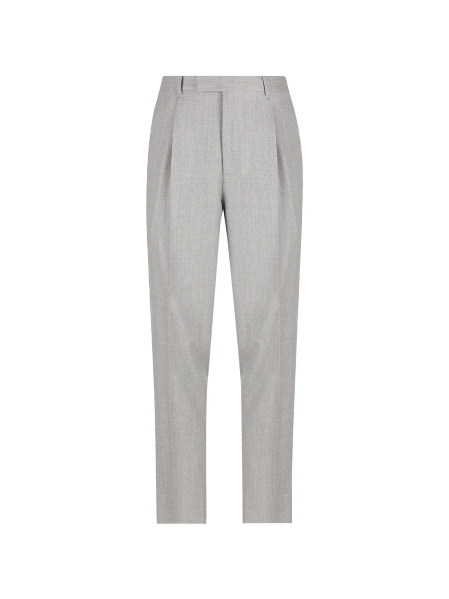 Zegna Zegna Pleated Tapered Trousers