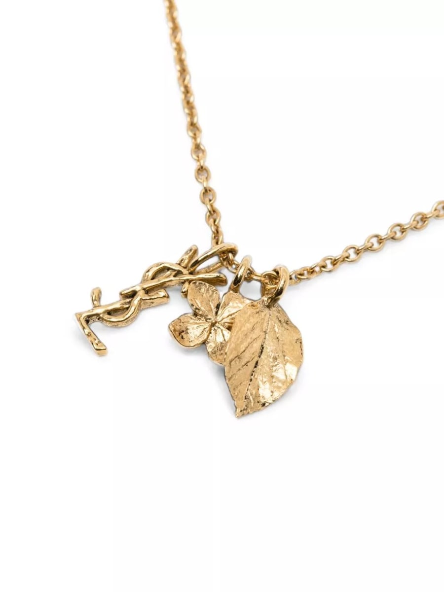 Saint Laurent Collana con fiori Cassandre, view 2