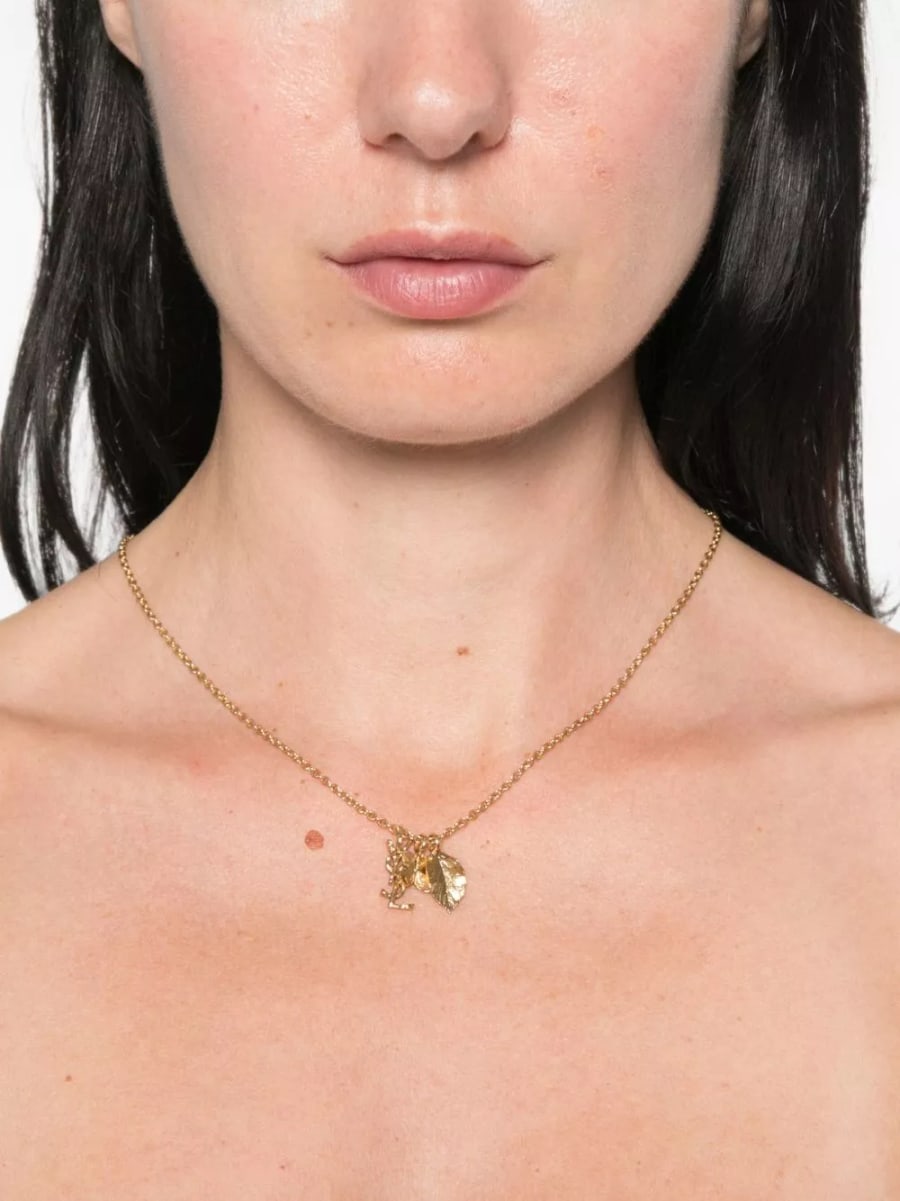 Saint Laurent Collana con fiori Cassandre, view 3