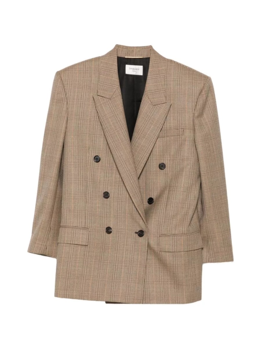 Saint Laurent Giacca in lana doppiopetto