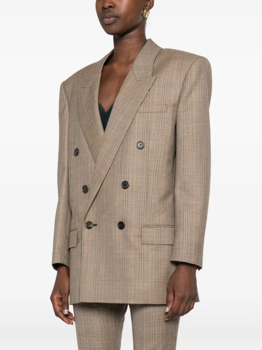 Saint Laurent Giacca in lana doppiopetto, view 2