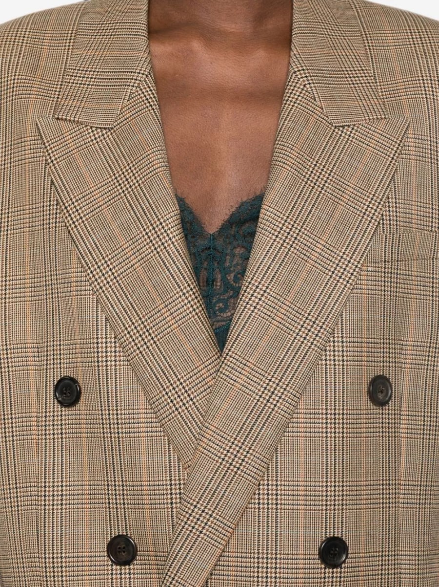 Saint Laurent Giacca in lana doppiopetto, view 3