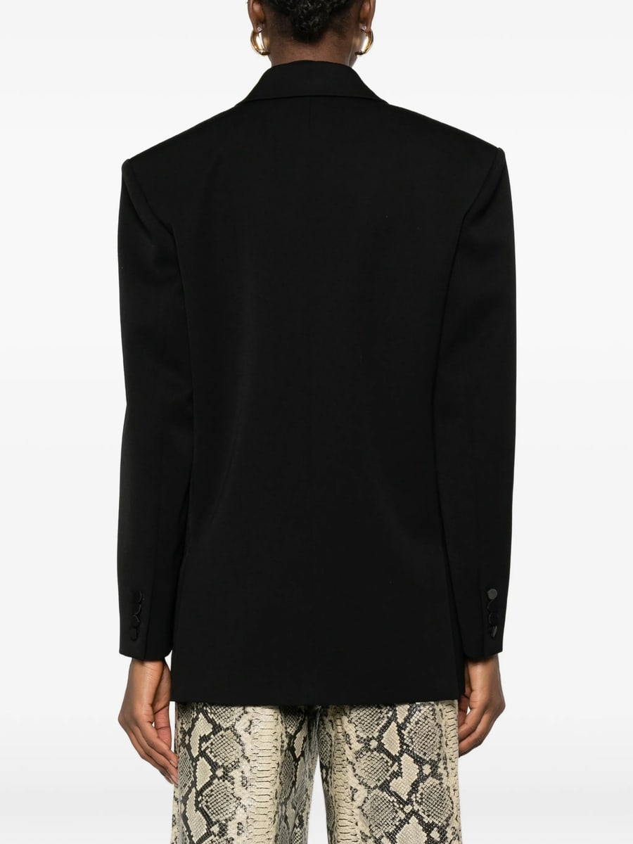 Saint Laurent Saint Laurent Double-breasted Peak-lapel Blazer, view 5