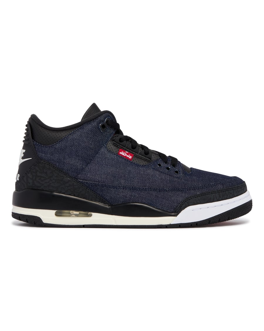 Nike Air Jordan 3 x Levi's Retro SP Sneakers Nere, view 2