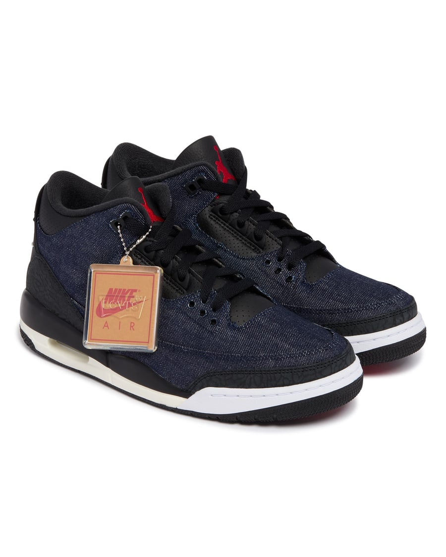 Nike Air Jordan 3 x Levi's Retro SP Sneakers Nere, view 4