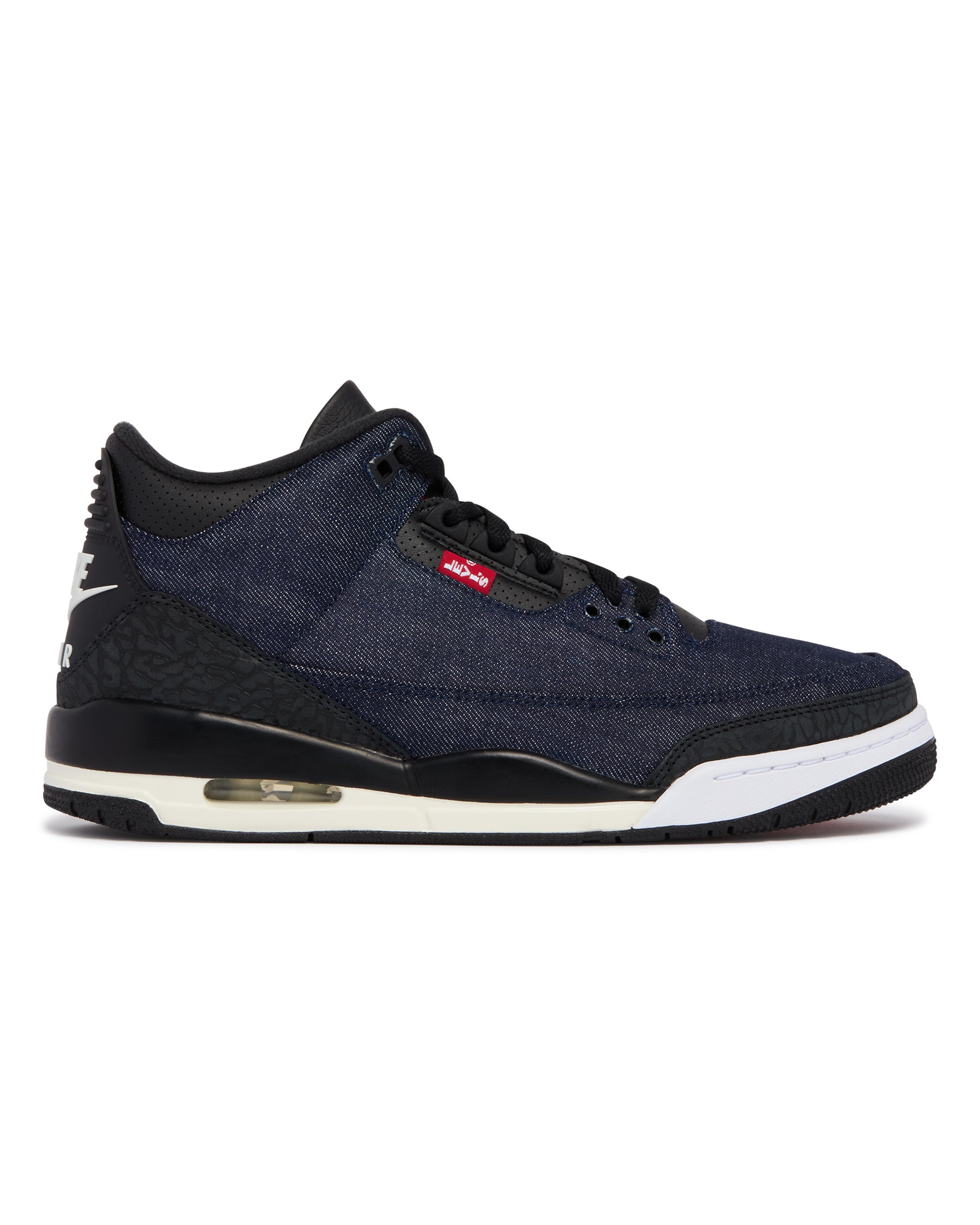 Nike Air Jordan 3 x Levi's Retro SP Sneakers Nere, view 2
