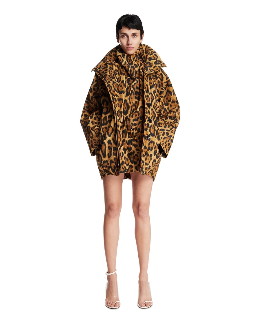 Alaïa Cappotto A Strati Animalier, view 3
