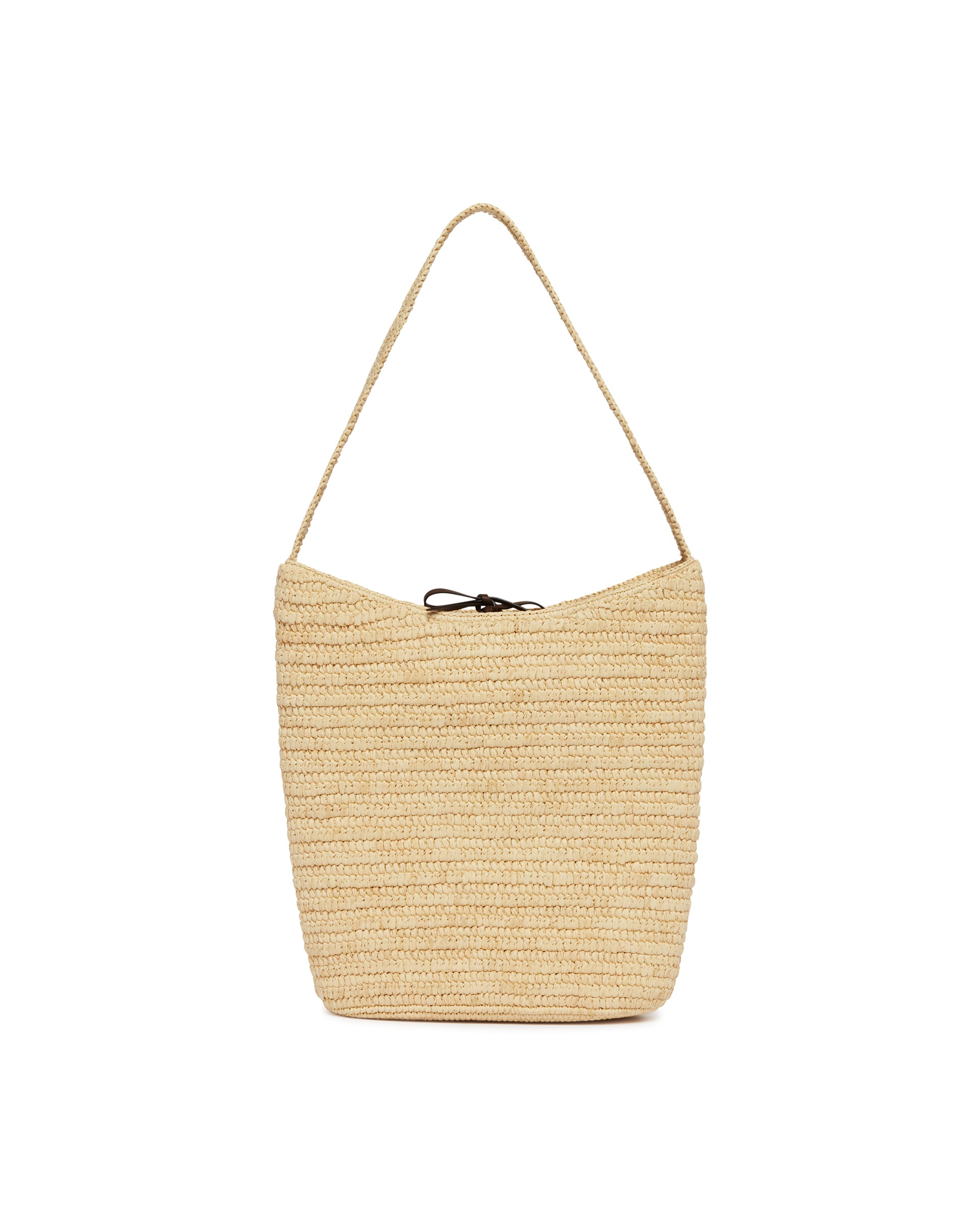 The Row Borsa a Tracolla in Rafia Alma Beige, view 2