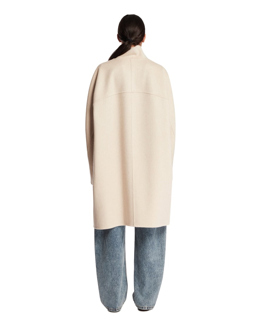 Alaïa Cappotto Asimmetrico Beige, view 5