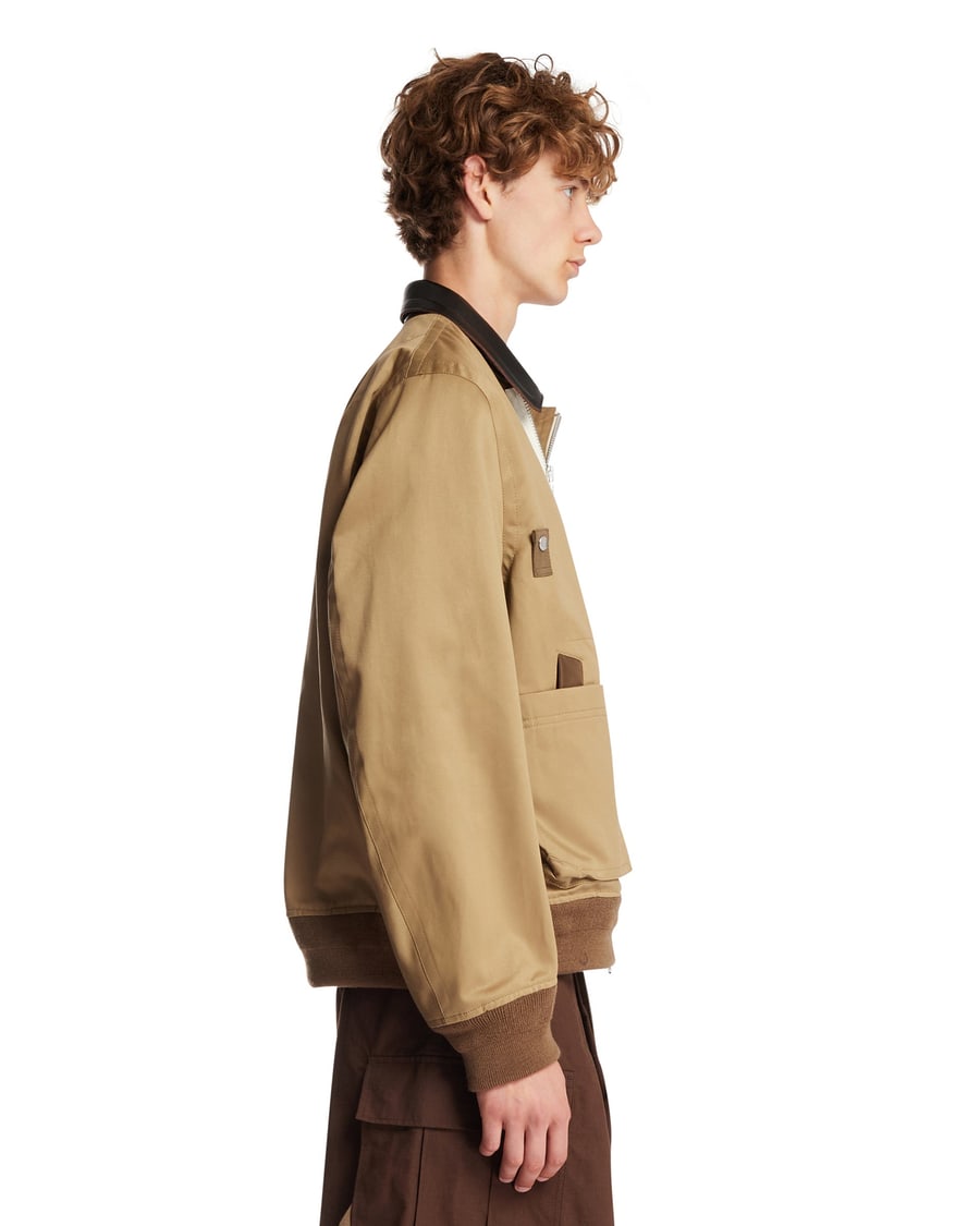 SACAI Chino Blouson Jacket Beige, view 4