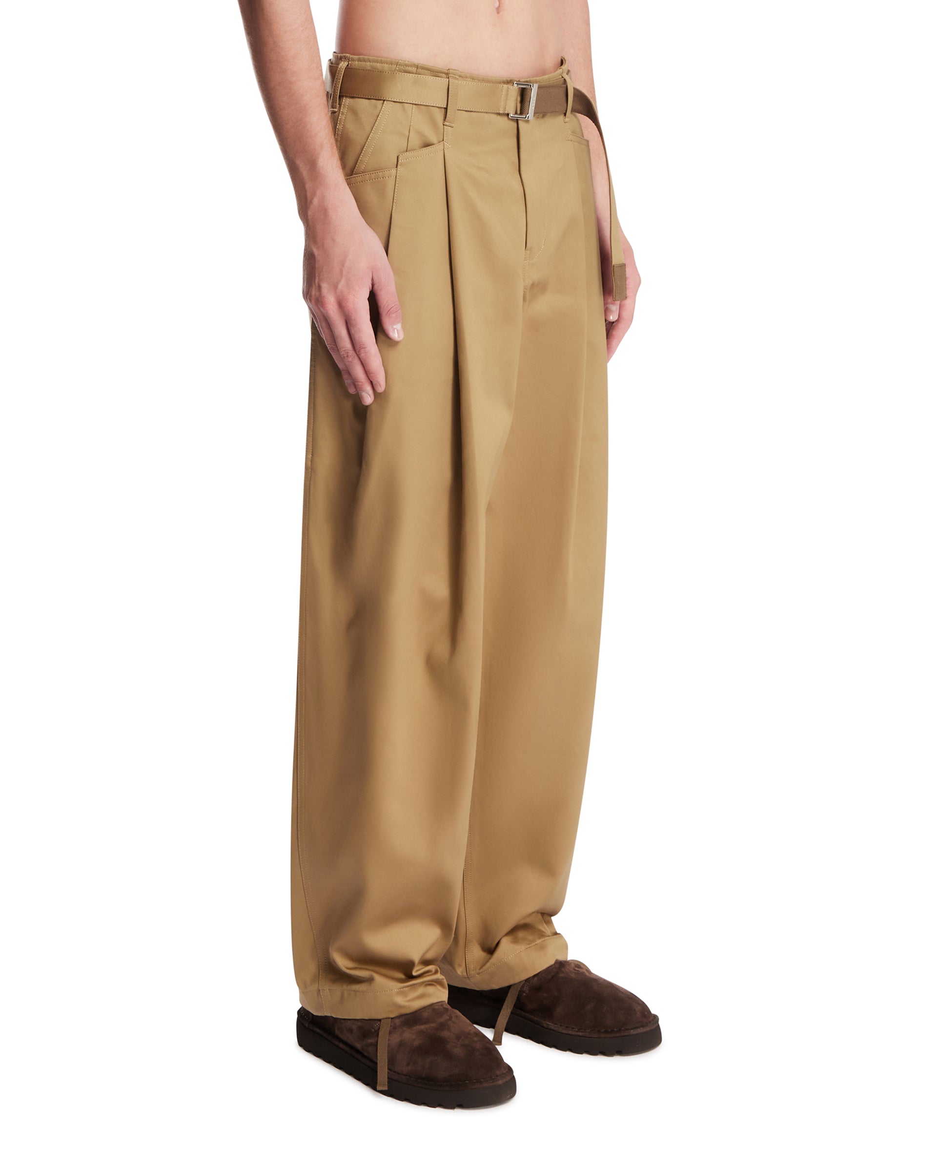 SACAI Pantaloni Chino Con Cintura Beige, view 2