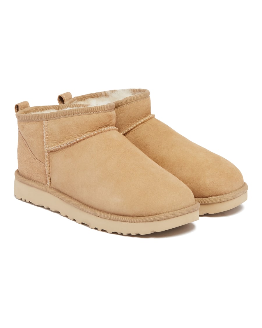 UGG Stivali Classic Ultra Mini Beige, view 3