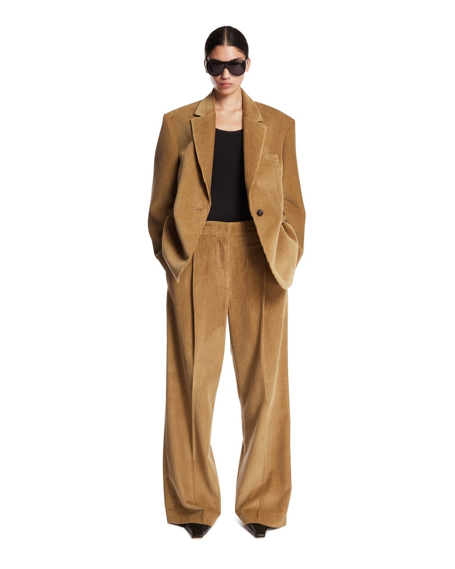 ROHE Pantaloni A Costine Beige, view 3