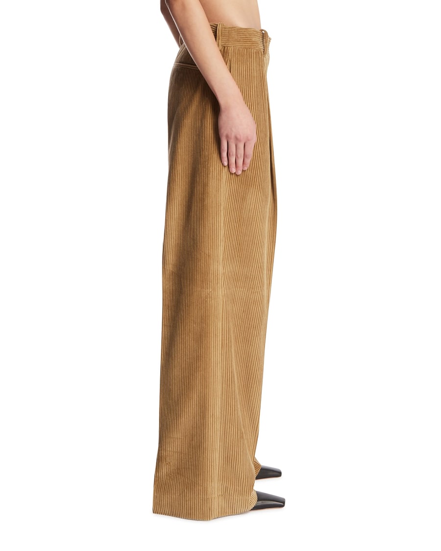 ROHE Pantaloni A Costine Beige, view 4