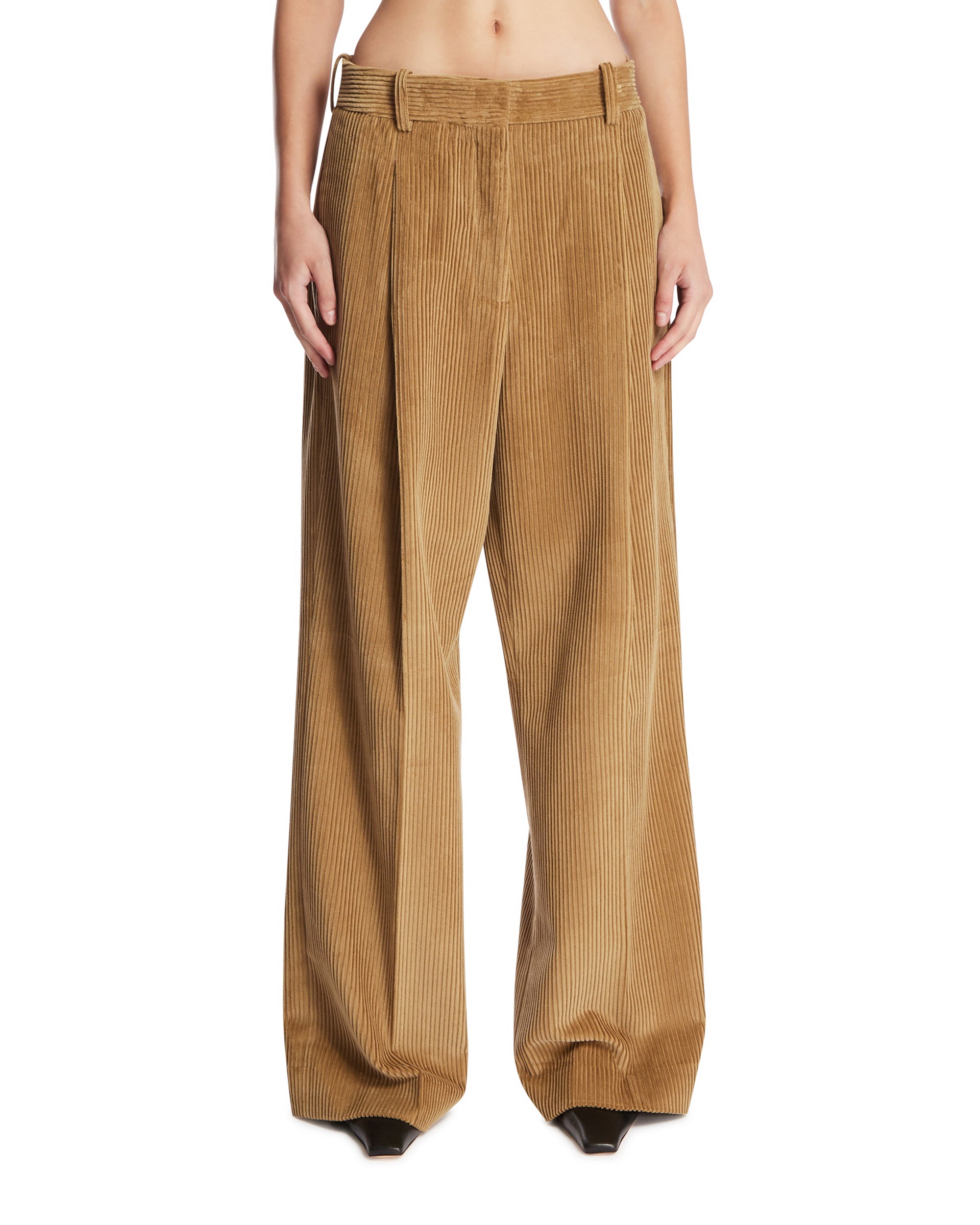 ROHE Pantaloni A Costine Beige
