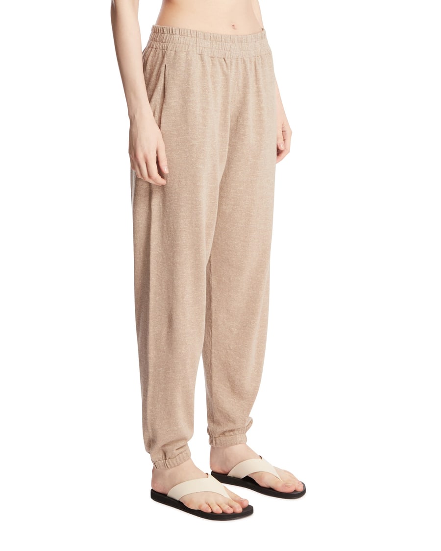 The Row Pantaloni In Cotone E Lino Beige, view 2