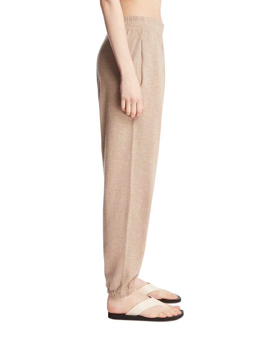 The Row Pantaloni In Cotone E Lino Beige, view 4