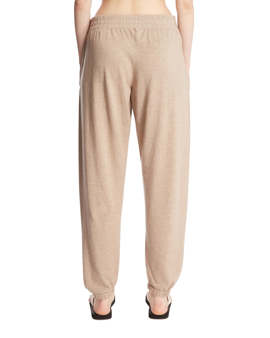 The Row Pantaloni In Cotone E Lino Beige, view 5
