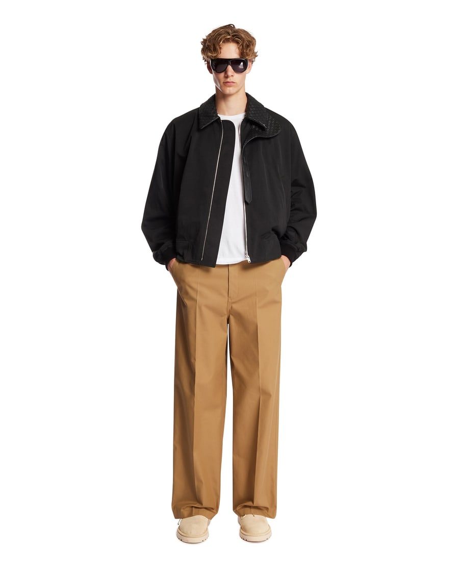 Jil Sander Pantaloni In Cotone Beige, view 3