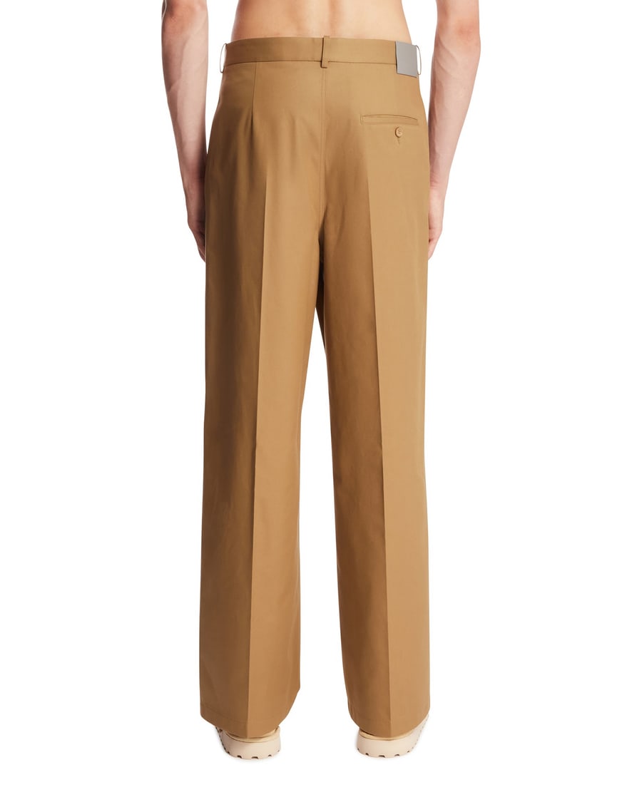 Jil Sander Pantaloni In Cotone Beige, view 5