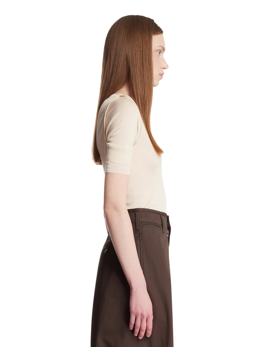 Lemaire Top Semitrasparente Beige, view 4