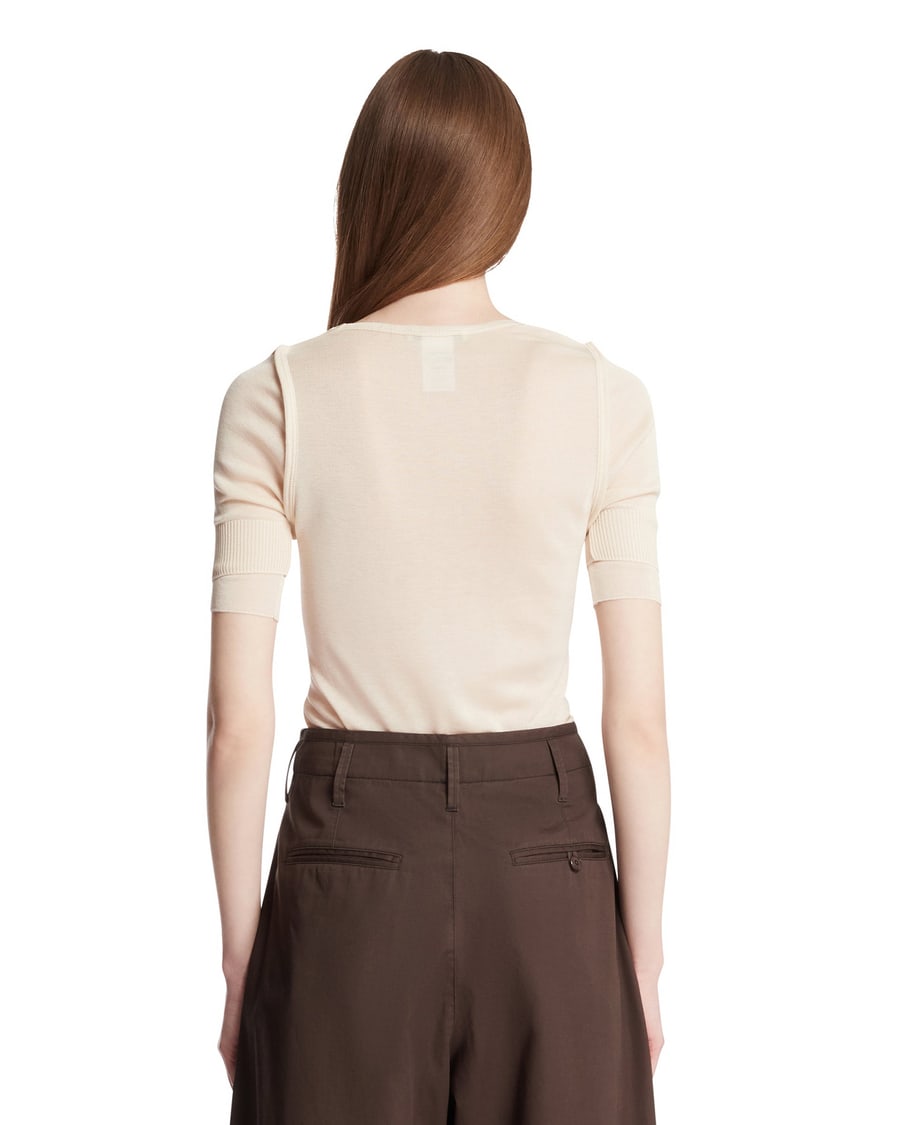Lemaire Top Semitrasparente Beige, view 5